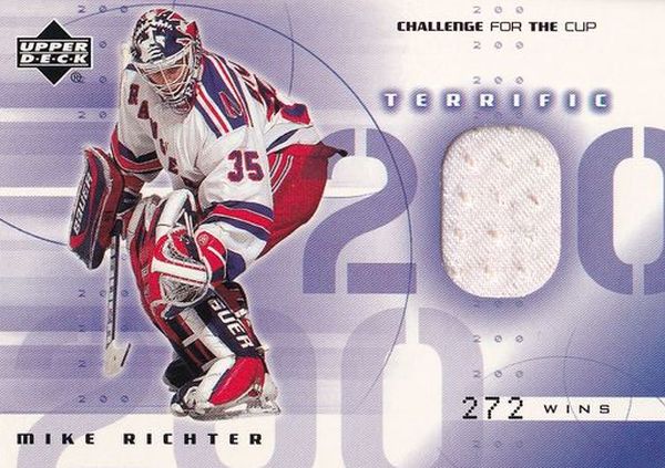 jersey karta MIKE RICHTER 01-02 Challenge for the Cup Terrific 200 číslo T-MR